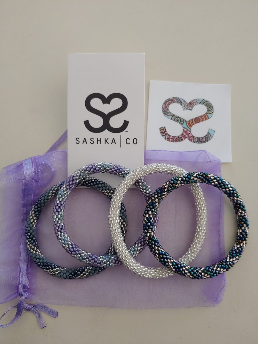 4 Sashka Co Beaded Bracelets
